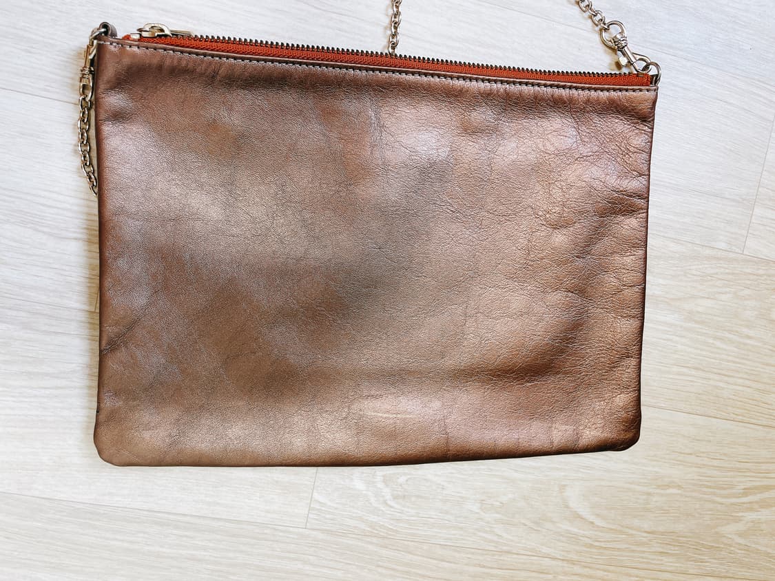 Anne Klein 앤클라인 파이톤 뱀피 클러치 체인 포함 상품이미지5