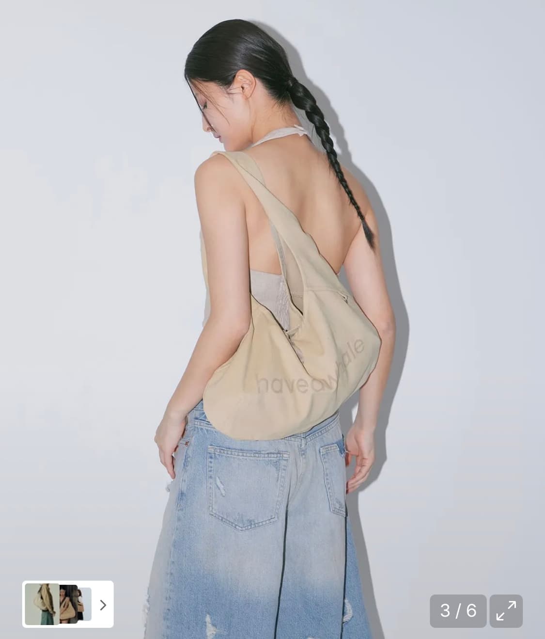 해브어웨일 cotton baguette ceo bag 상품이미지2