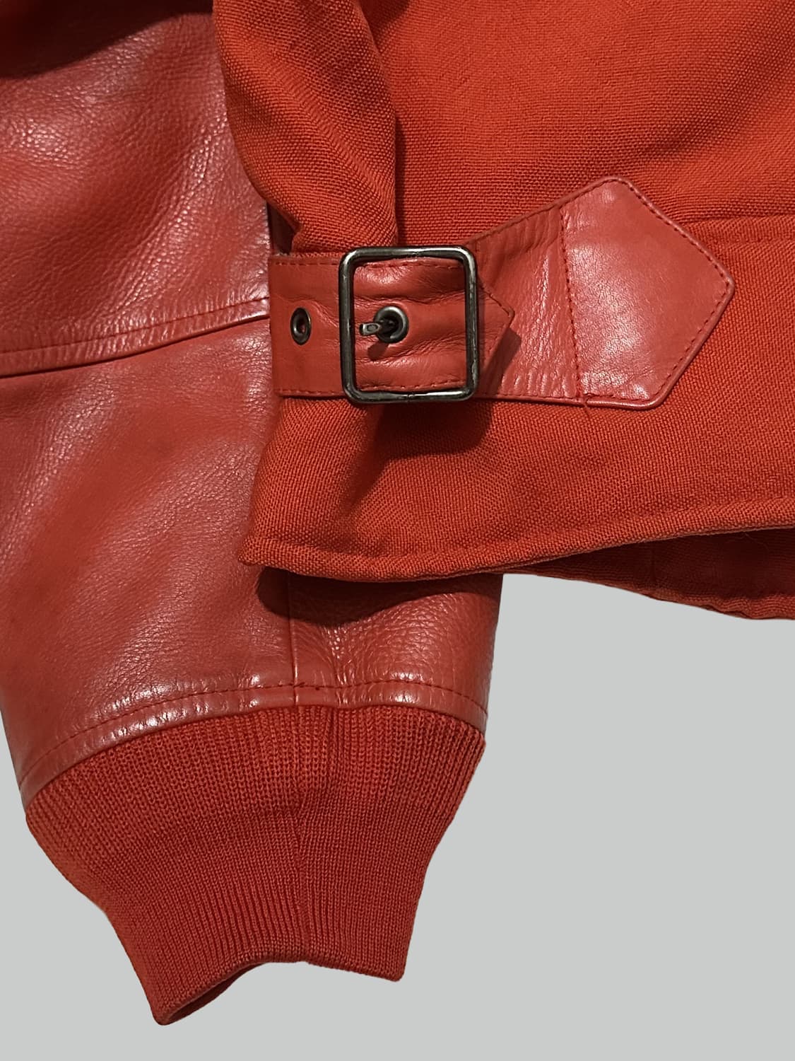 이세이 미야케 레더 봄버 자켓 상품이미지4