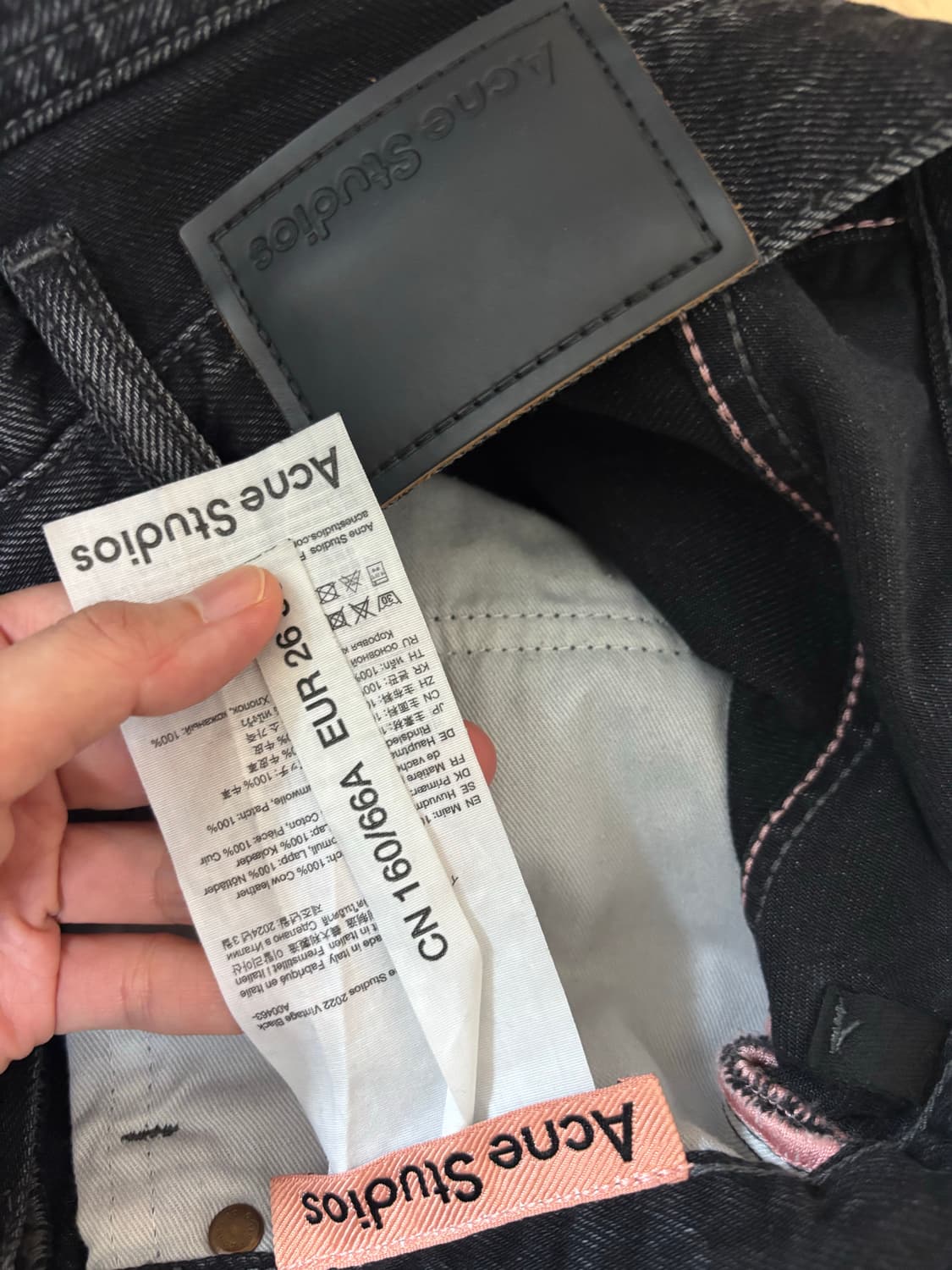 아크네 블랙데님 26-30 acne 상품이미지9