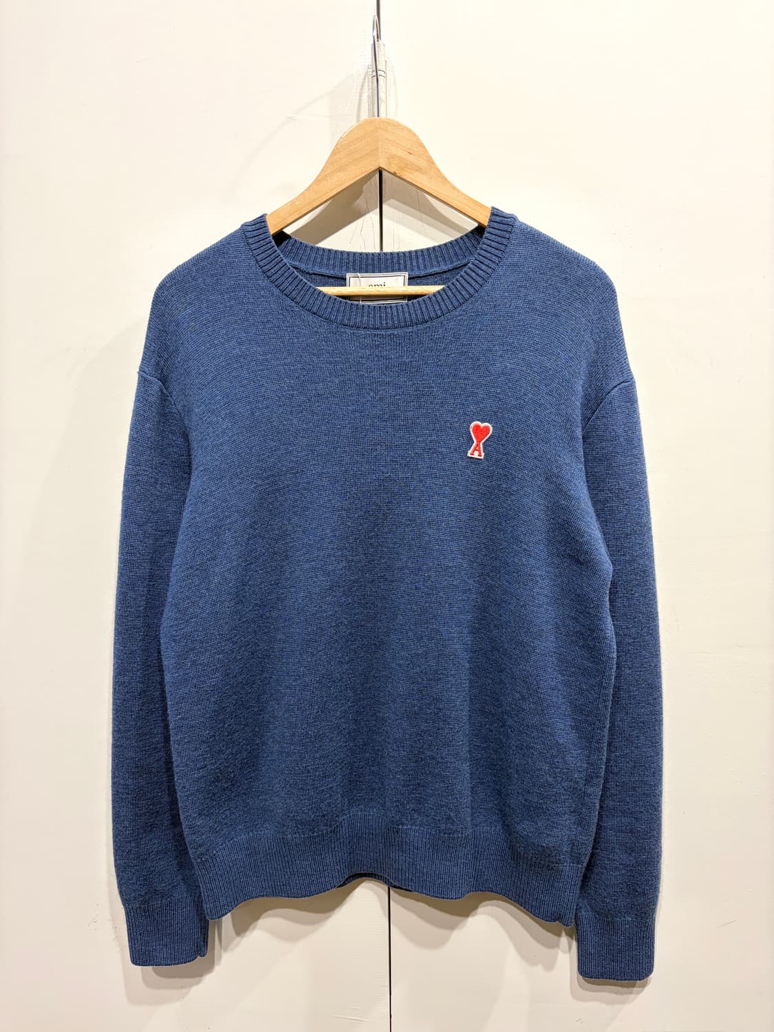 ami 아미 스몰 하트 로고 울 니트 상품이미지1