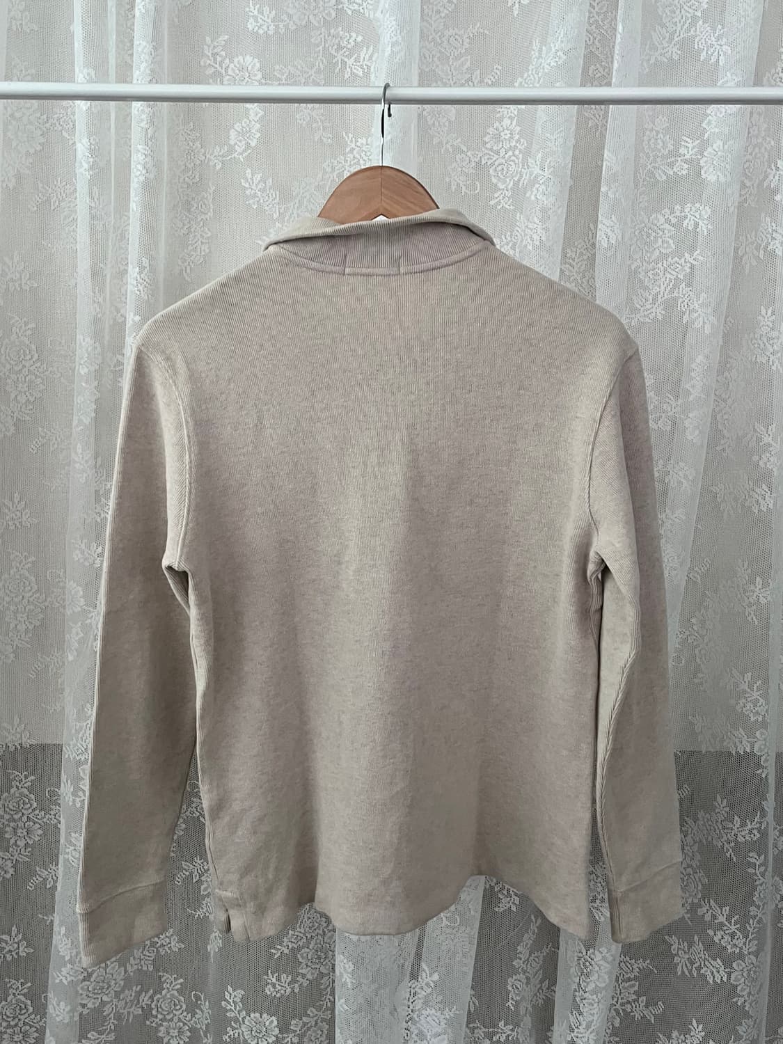 S) 폴로 랄프로렌 반집업 코튼 니트 오트밀 상품이미지2