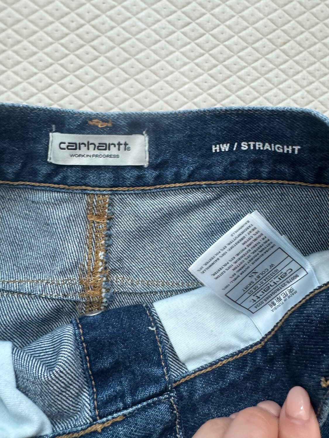 칼하트 데님 스커트(1회 착용) 상품이미지3