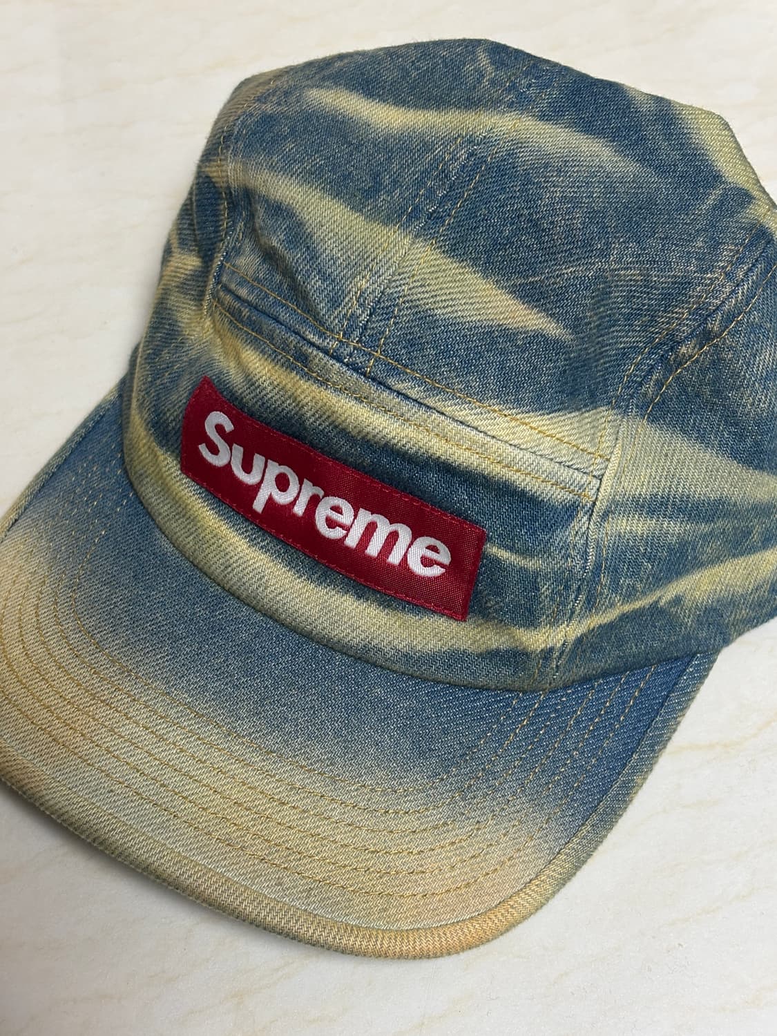 슈프림 데님 캠프캡 더티 인디고 - 25FW 상품이미지2