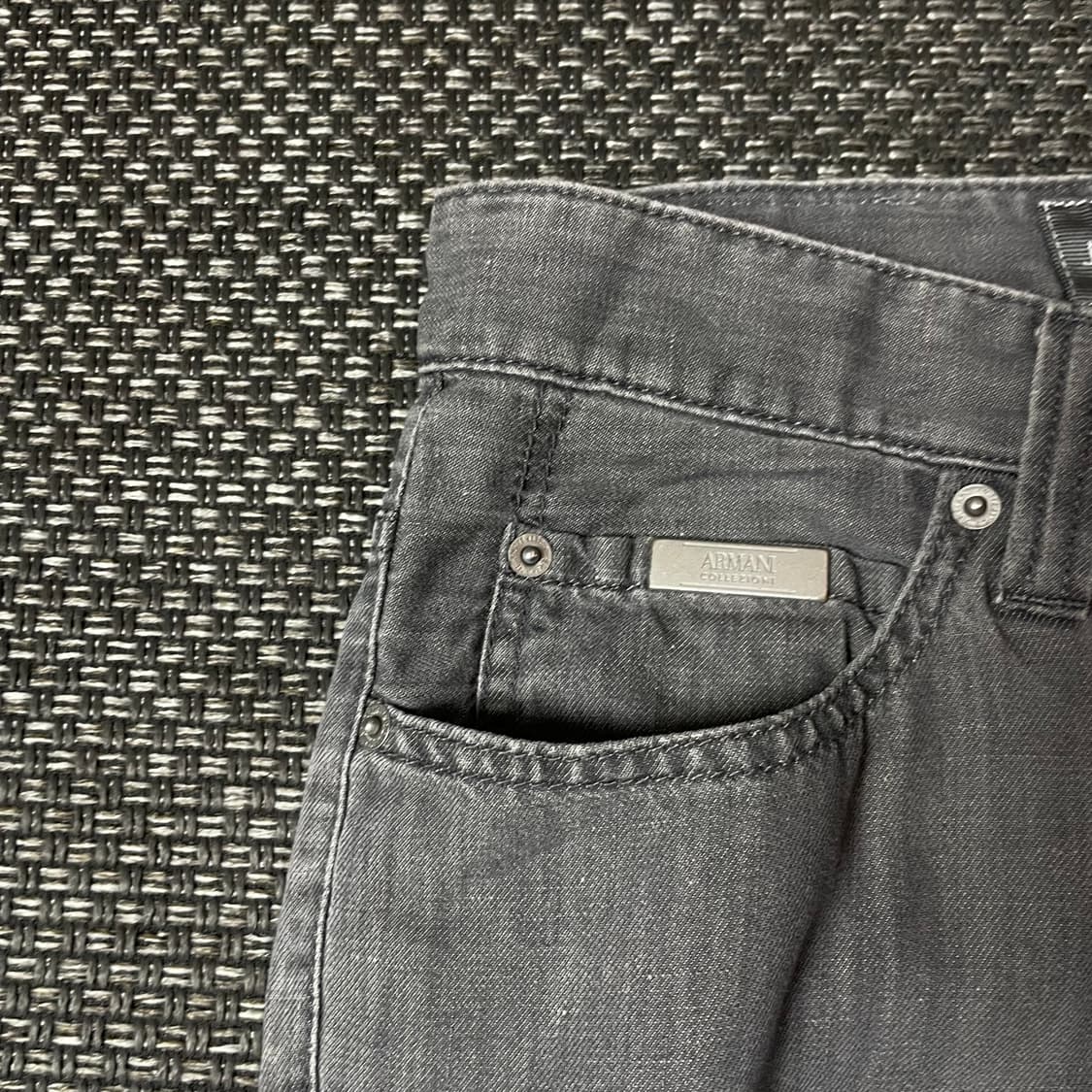 (32) 아르마니 꼴레지오니 그레이 데님 슬림핏 코튼 팬츠 상품이미지5