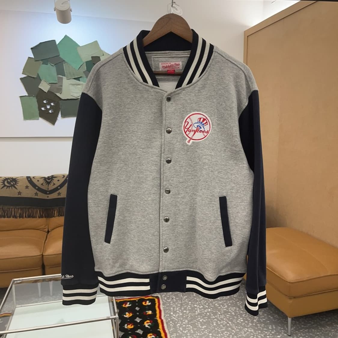 미첼엔네스 올드스쿨 뉴욕 양키스 바시티자켓 L C06698 상품이미지3