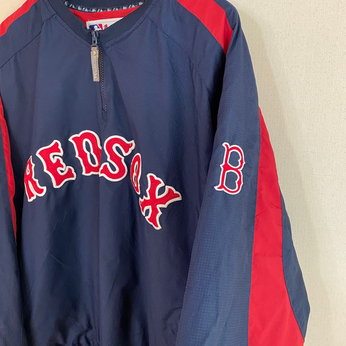 (L)마제스틱 보스톤레드삭스 하프집업 웜업 상품이미지4