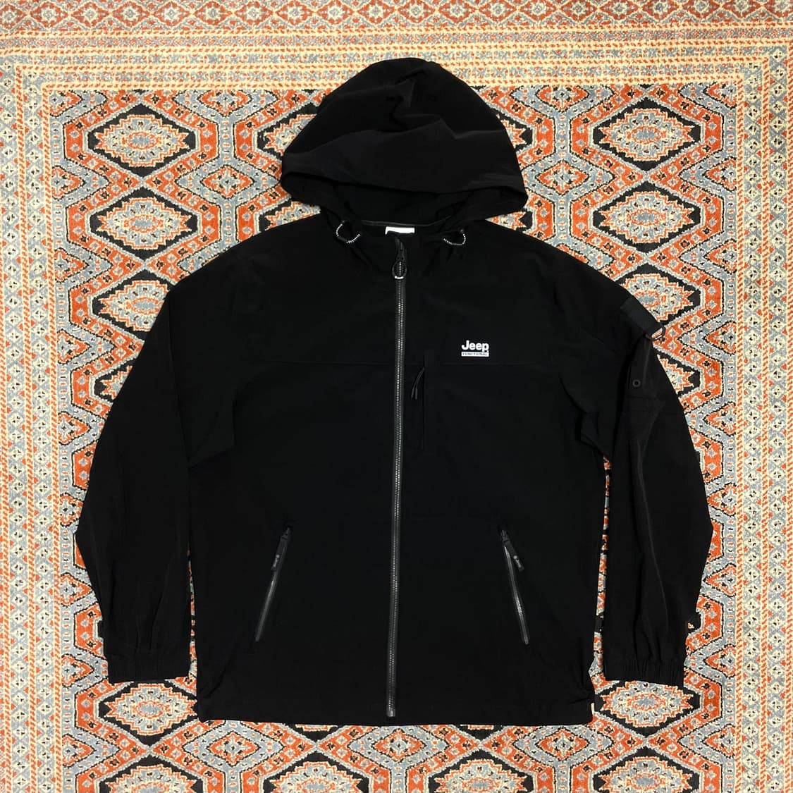 지프 블랙 경량 바람막이 남성L 상품이미지1