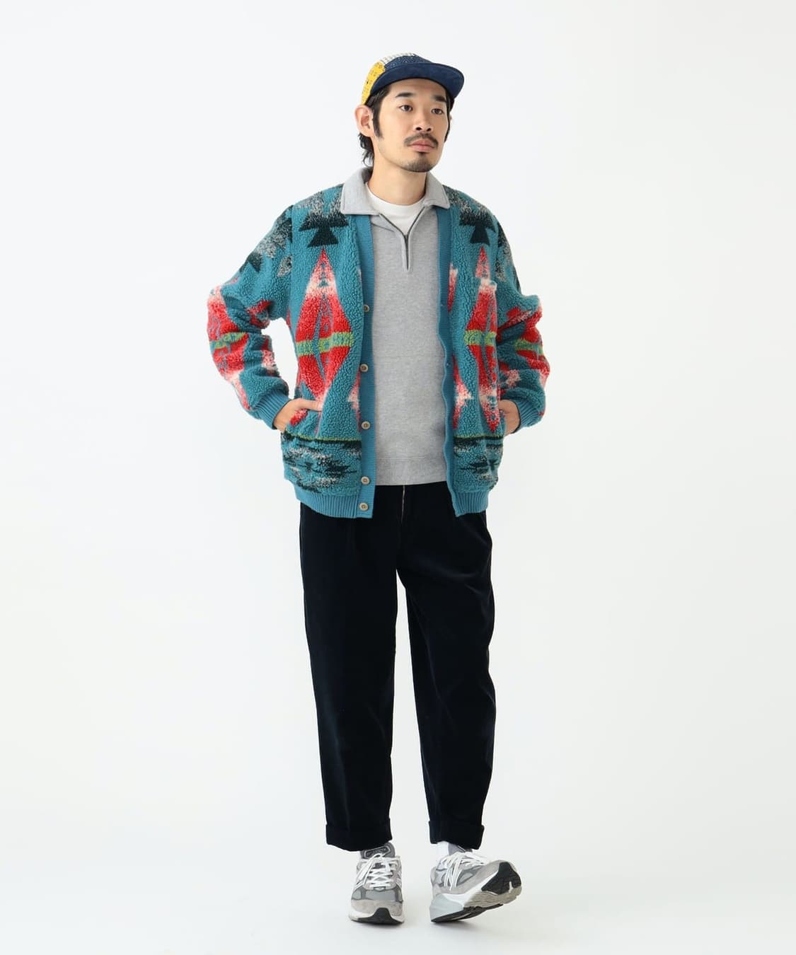 빔즈플러스 BEAMS PLUS Cardigan Boa Jacquard 상품이미지2