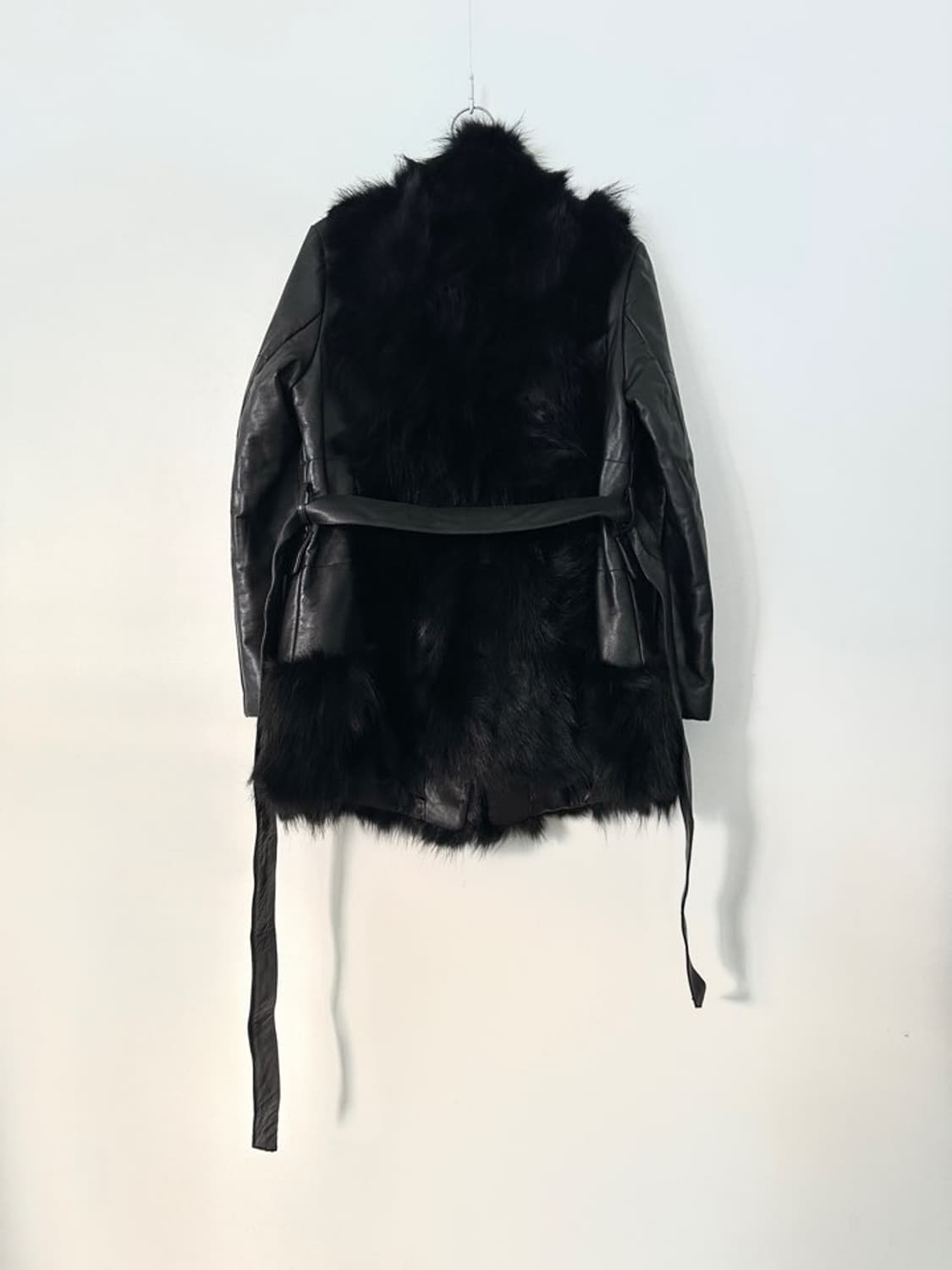 Fur lion leather jacket / black 상품이미지6