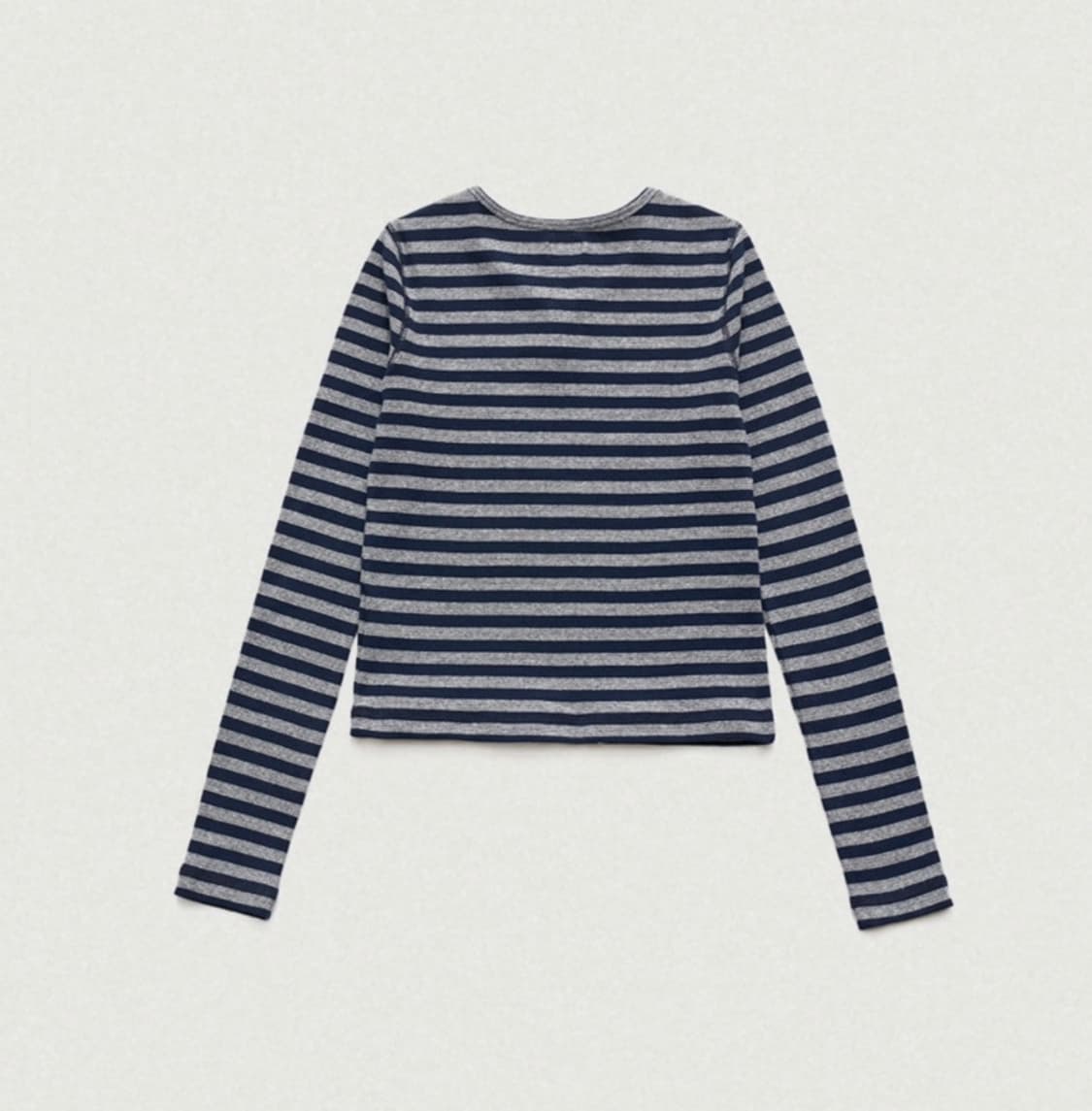 더바넷 스트라이프 헨리 티셔츠 단가라 티 상품이미지2