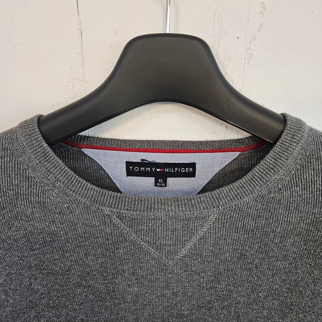 타미힐피거 그레이 라운드넥 니트 XL 상품이미지3