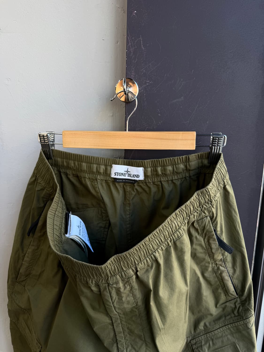 34/ 스톤아일랜드 웨이스트 밴딩 테이퍼드 카고팬츠 상품이미지7