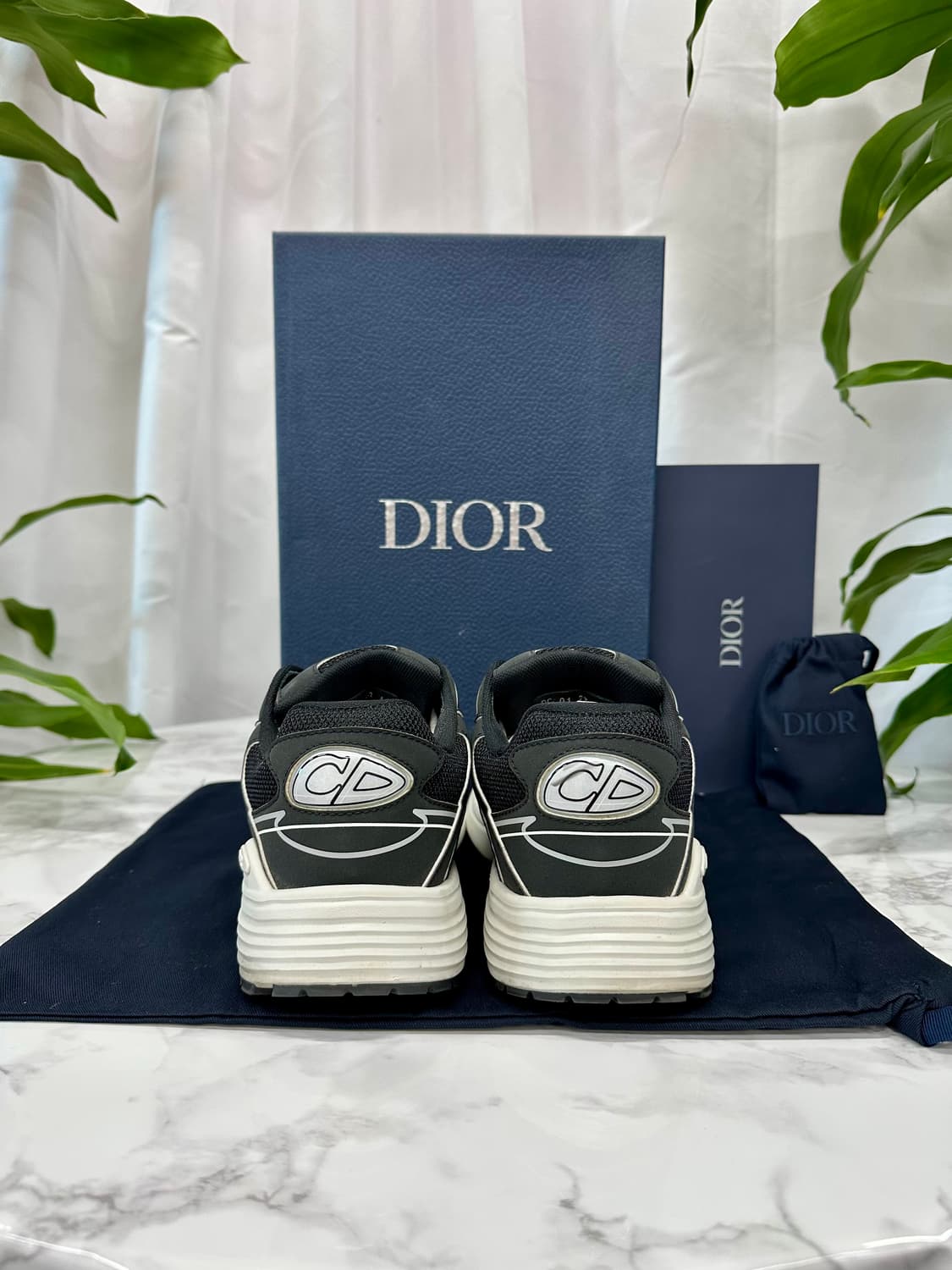 [풀구성] 디올 B30 스니커즈 메쉬 테크니컬 블랙 상품이미지3