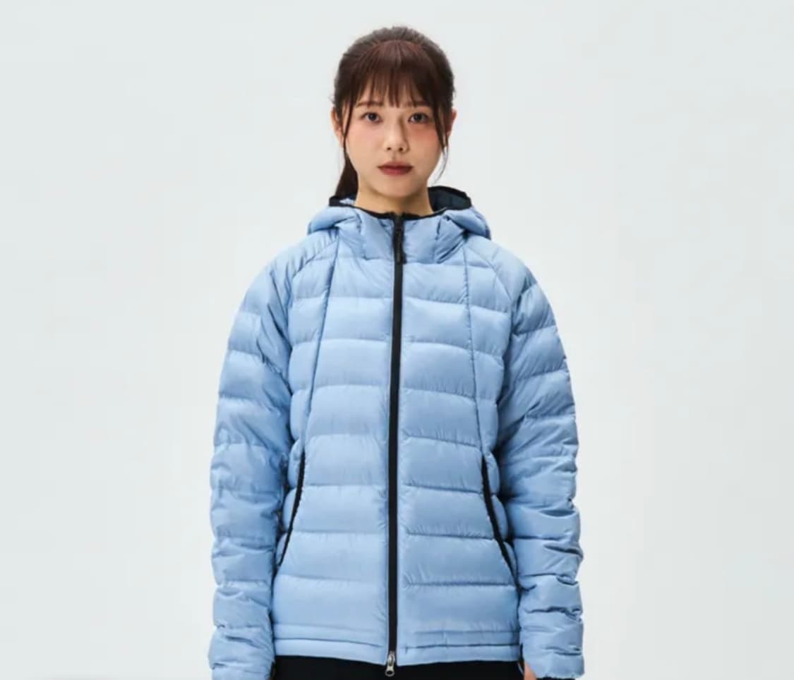 노티카 세일링 후디드 덕다운 경량패딩 자켓 상품이미지1
