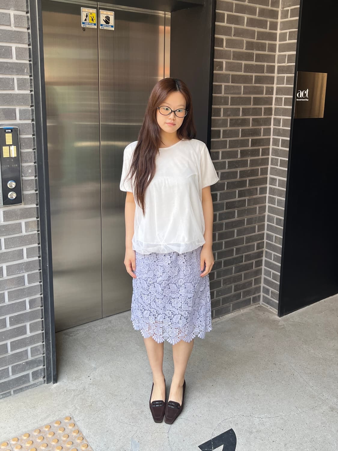 Emporio Armani 아르마니 쉬어 탑 화이트 상품이미지2