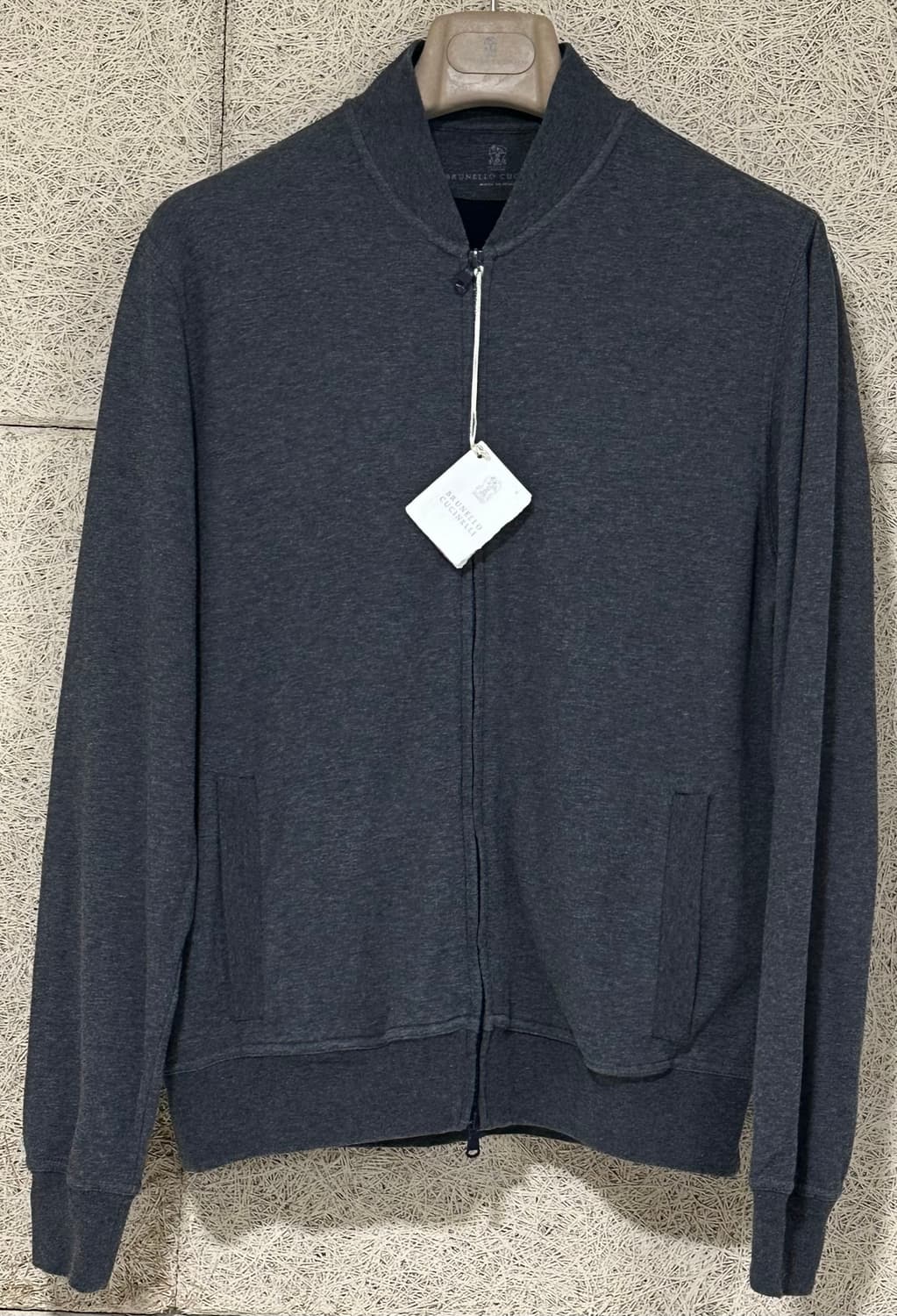 브루넬로 쿠치넬리 집업 그레이 자켓 상품이미지3