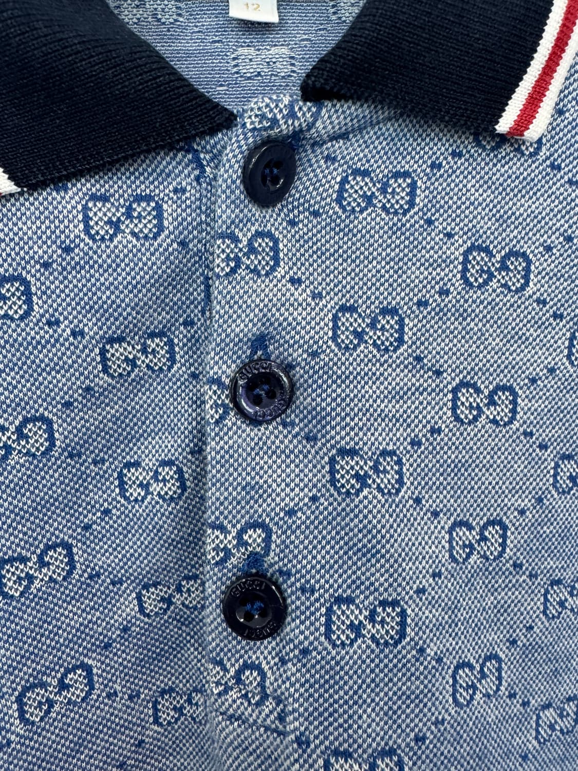 GUCCI 구찌 GG모노그램 그레이 피케셔츠 120 상품이미지3