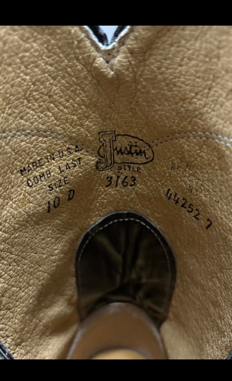 저스틴 부츠 justin boots 웨스턴 부츠 10D 상품이미지2