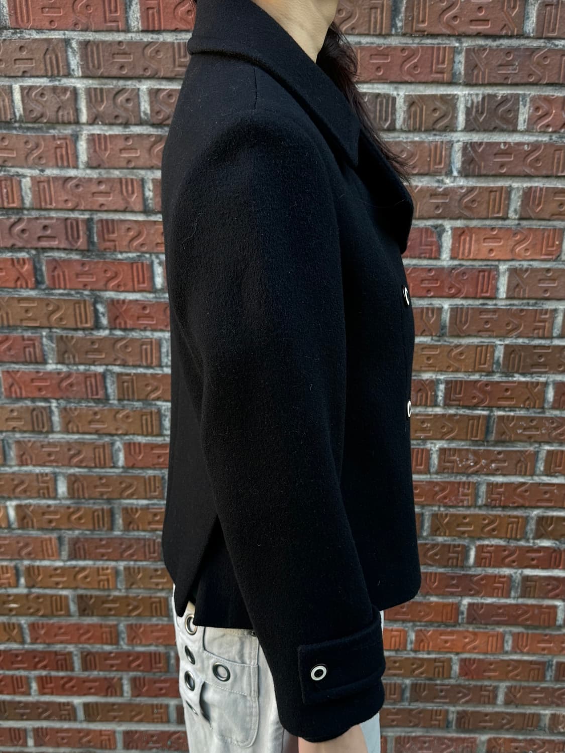 네이비 미디 코트 상품이미지5