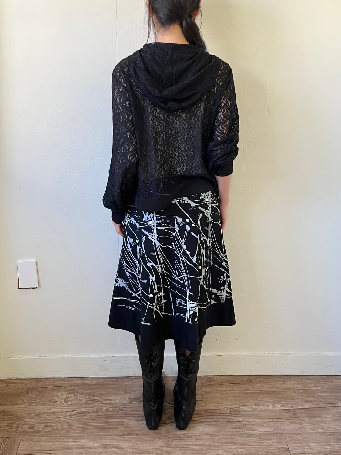 swing by 시스루 후드자켓 상품이미지10