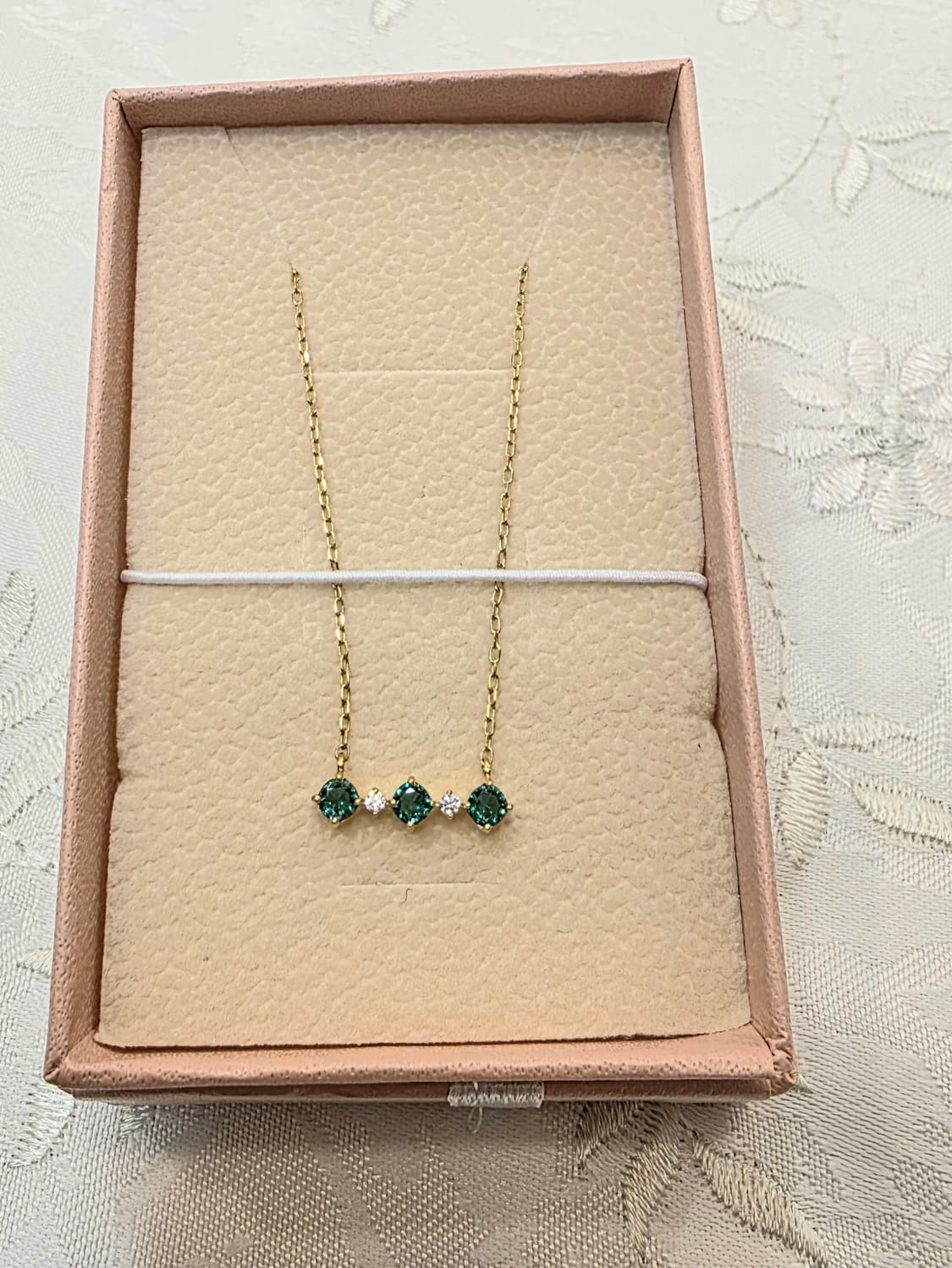 18k 골드 에메랄드포인트 목걸이 상품이미지5