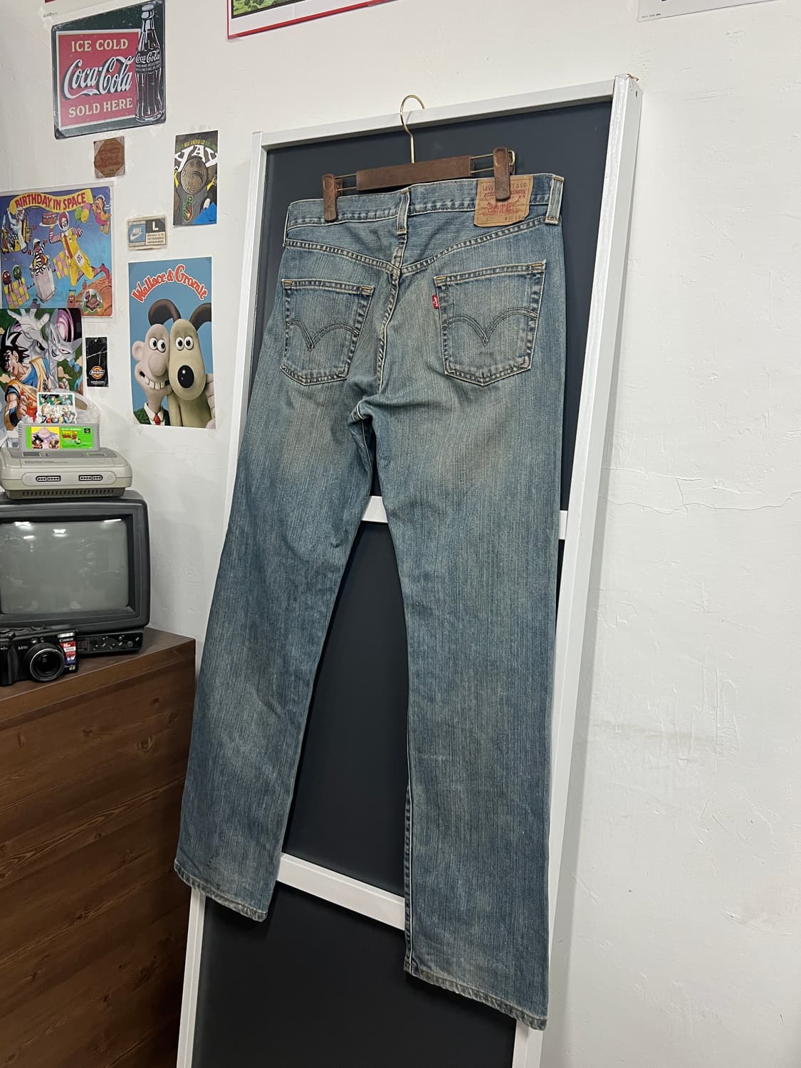 00s Levis 리바이스 501 스트레이트 레그 버튼플라이 데님 팬츠 상품이미지1