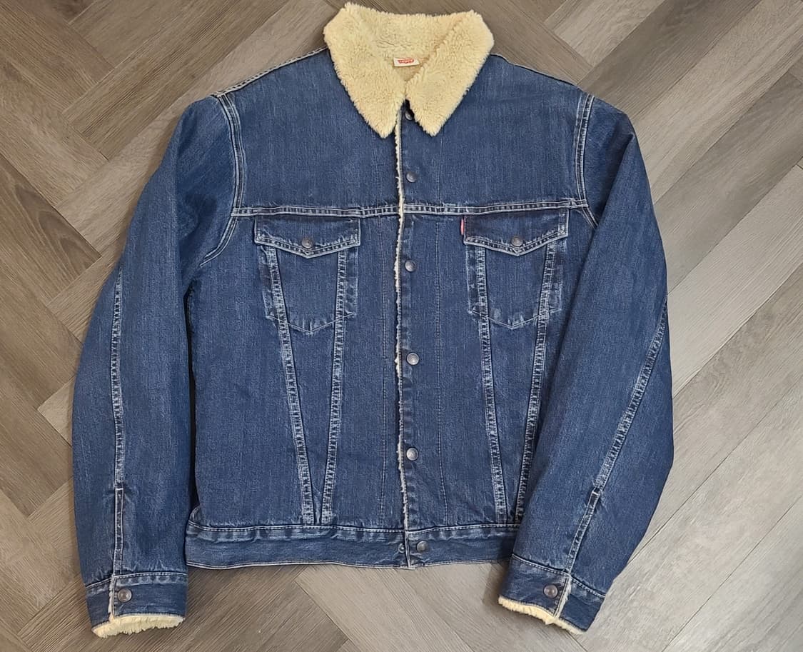 LVC 리바이스 쉐르파 세르파 셰르파 시어링 양털 트럭커 중청 워크웨어 상품이미지1