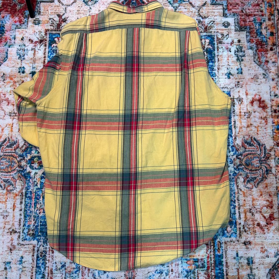 [2XL]폴로 랄프로렌 옐로우 체크 워크셔츠 상품이미지2