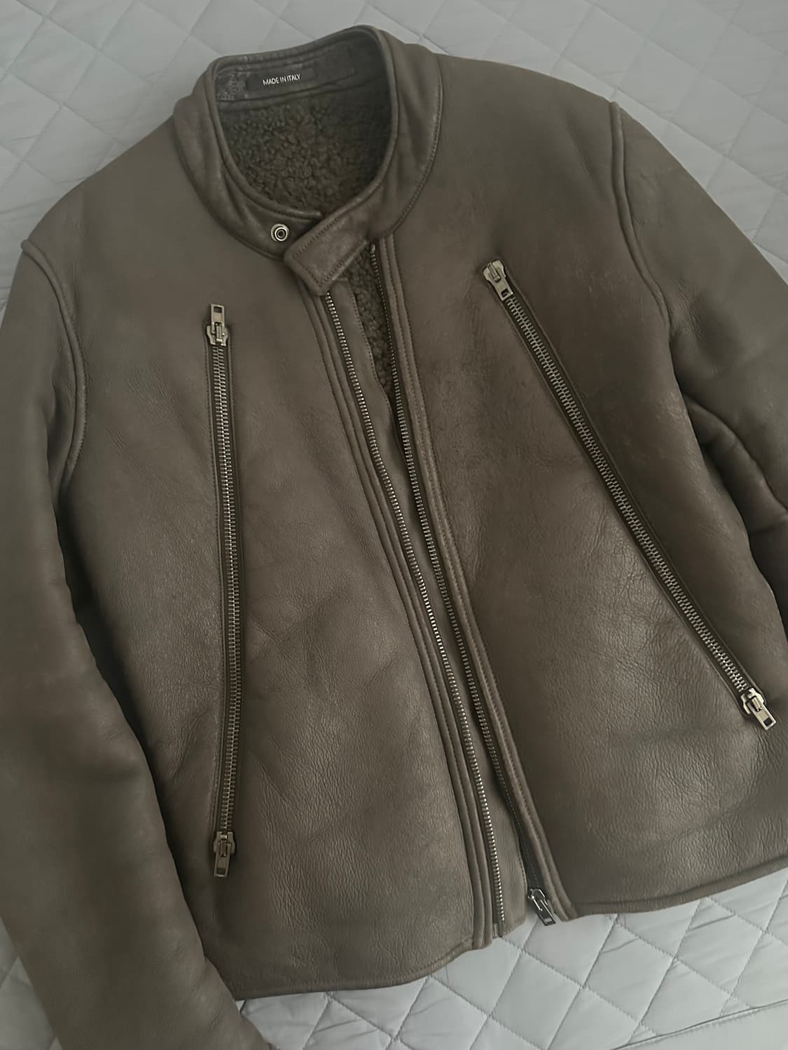 마르지엘라 바이커 무스탕 자켓 상품이미지1