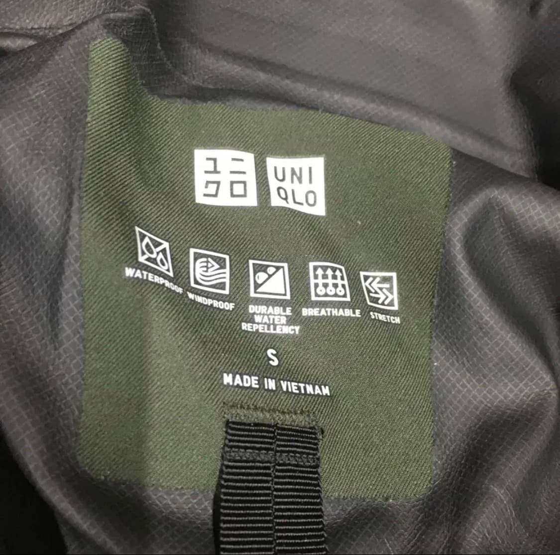 유니클로 블록테크 바람막이 자켓 상품이미지2