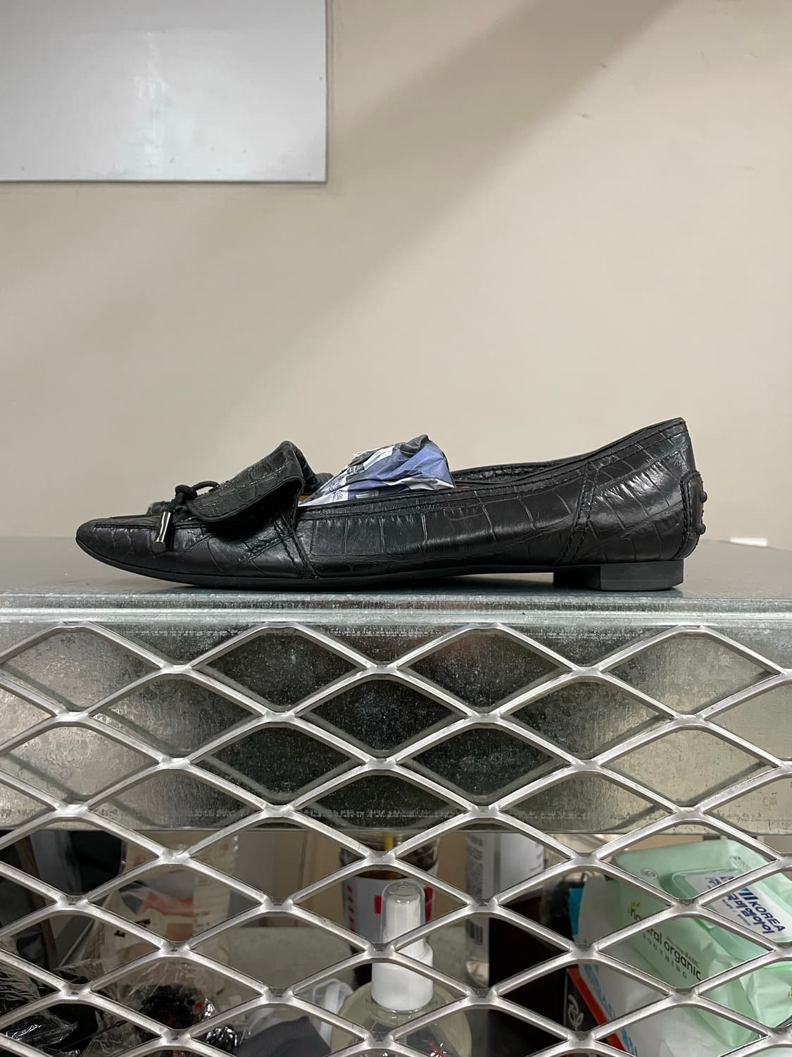 토즈 레더 로퍼 블랙 37.5  상품이미지1