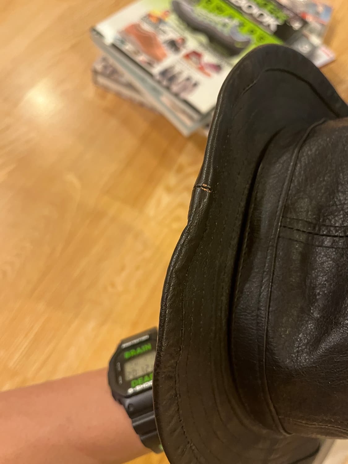 리얼맥코이 레더 헌팅 캡 상품이미지8