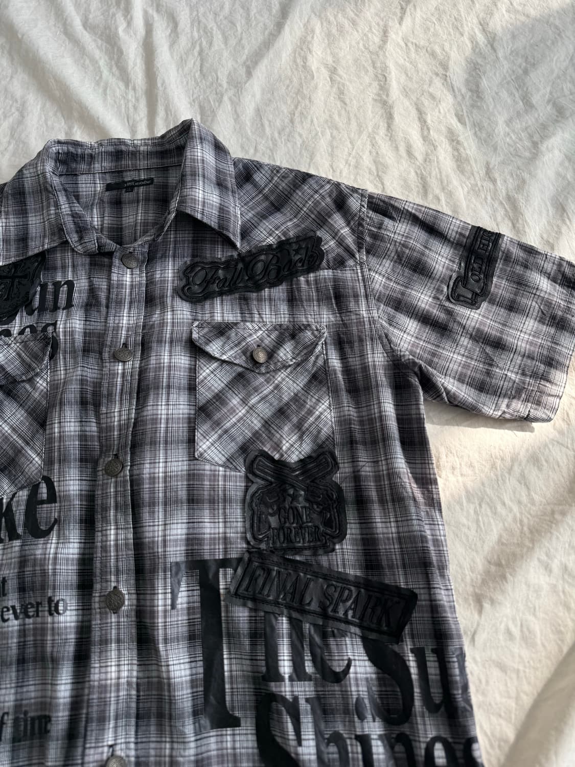 체크 펑크 락시크 셔츠 상품이미지4