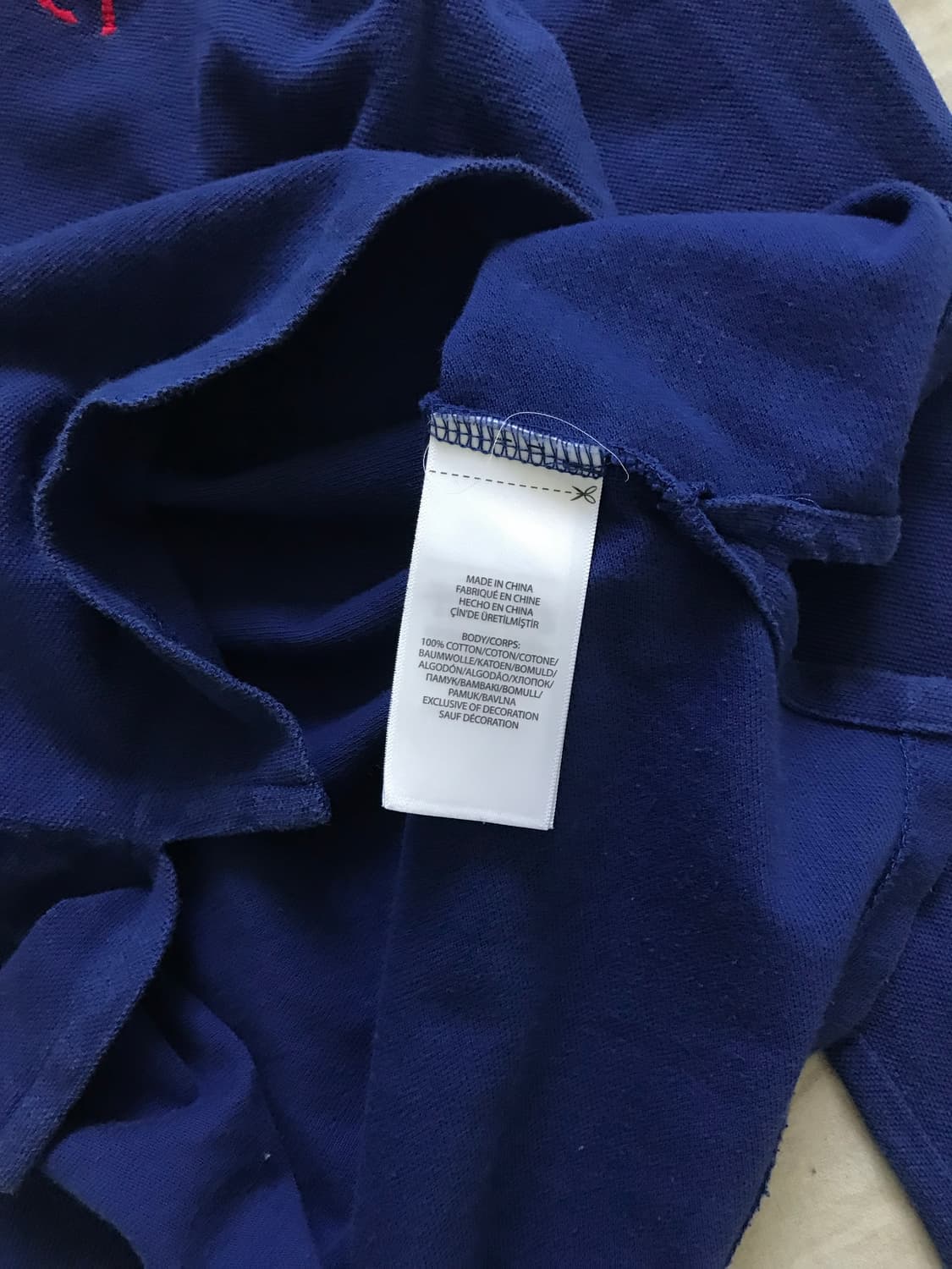 폴로 랄프로렌 빅포니로고 블루 카라티 상품이미지8