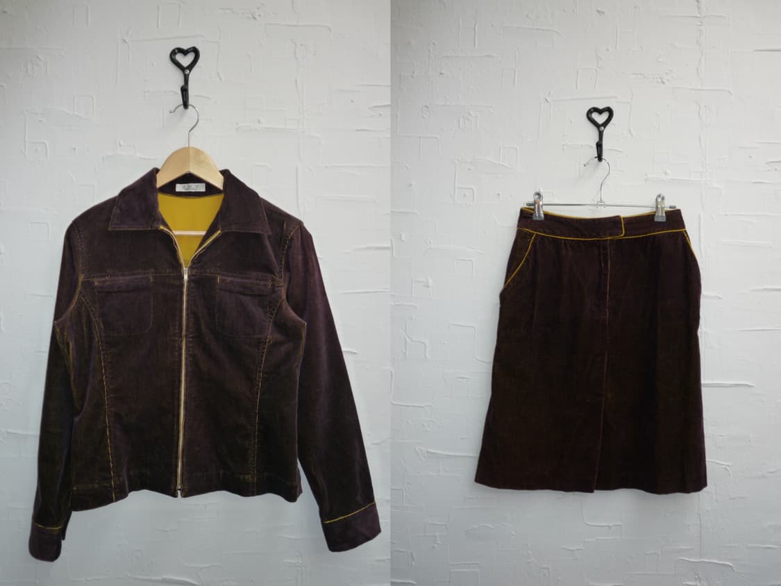 Deep plum corduroy set 상품이미지3