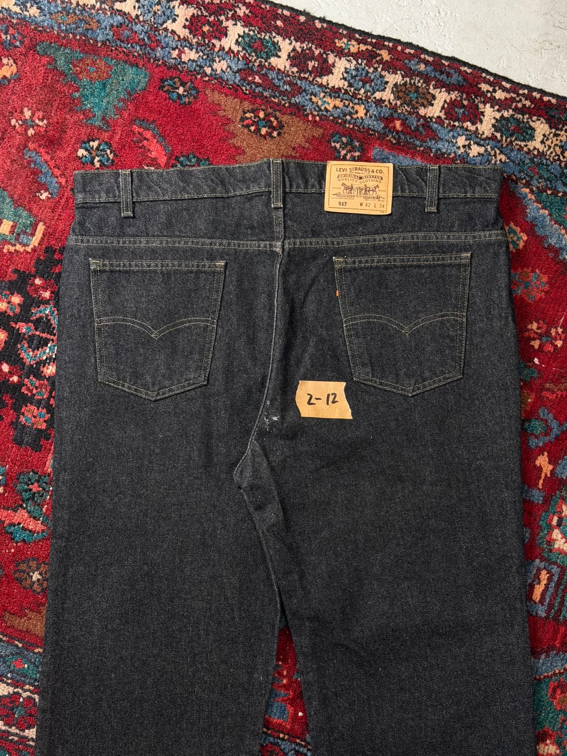 90's USA Made 빈티지 리바이스 517 블랙 부츠컷 상품이미지6