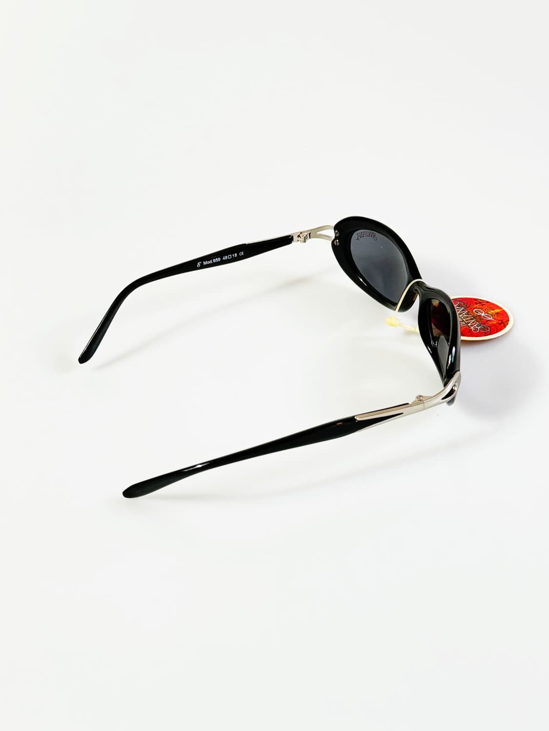 90s SANTANA 블랙 오벌 프레임 빈티지 선글라스 상품이미지4