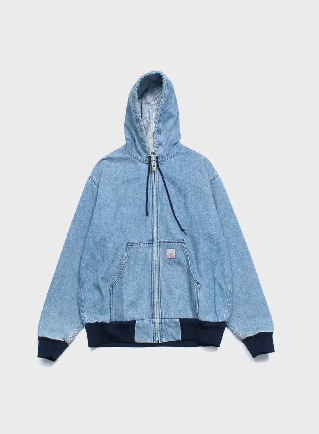 오어슬로우x빔즈 데님 후드 집업 자켓 상품이미지1