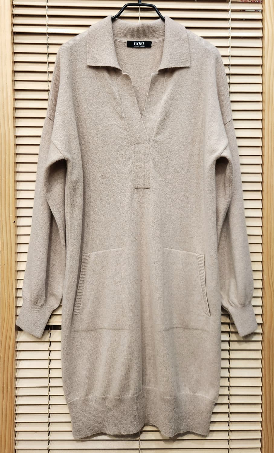 (새상품)GOBI 고비 캐시미어100 카라원피스 상품이미지1