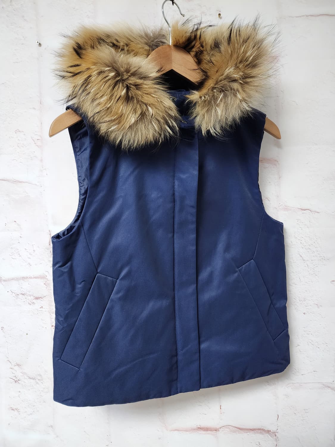 띠어리 네이비 후드 퍼 베스트 조끼 상품이미지4