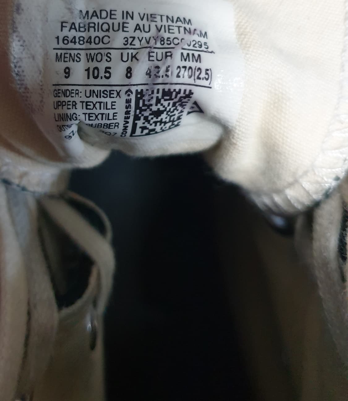 (협업제품) 컨버스 JW앤더슨 런스타 하이크 OG 하이 블랙 (270) 상품이미지8