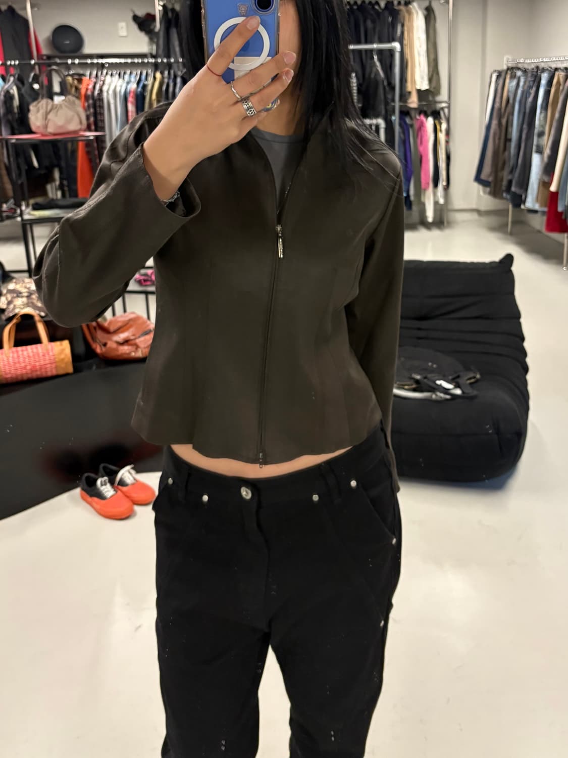 HIROKO BIS minimal jacket brown  상품이미지1