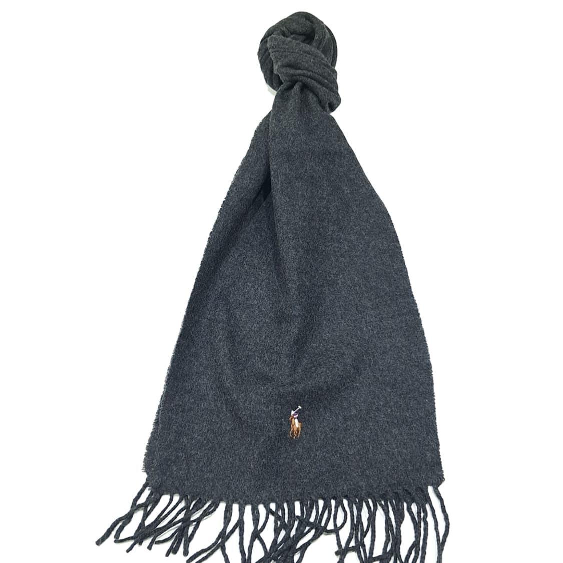 MX577 폴로 00s 이태리판 램스울 차콜그레이 머플러 목도리 상품이미지1