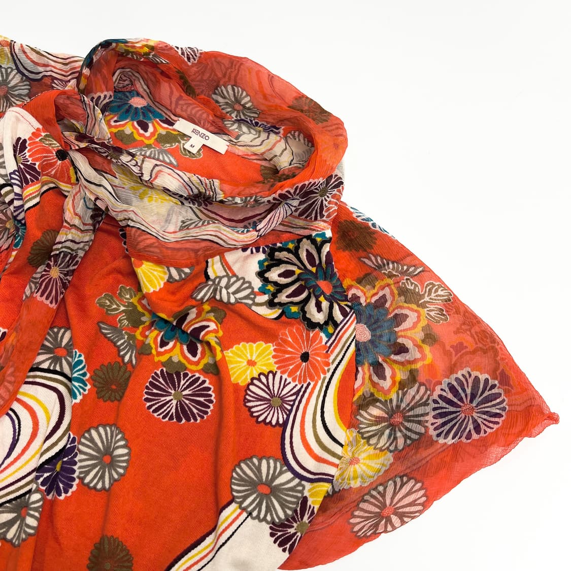 겐조 실크 넥스카프 시어 탑 상품이미지7