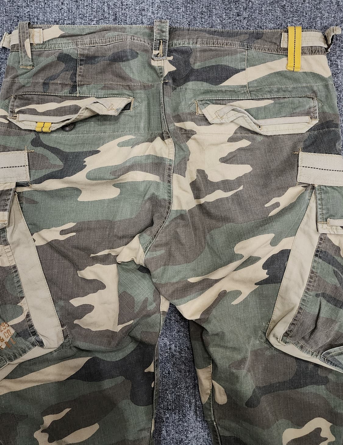 아비렉스 밀리터리 카모 카고 하프팬츠 반바지 XL 상품이미지4
