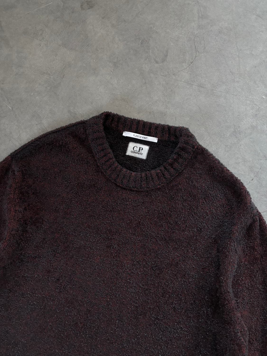 C.P.company 씨피컴퍼니 버건디컬러 플리스 니트 상품이미지6