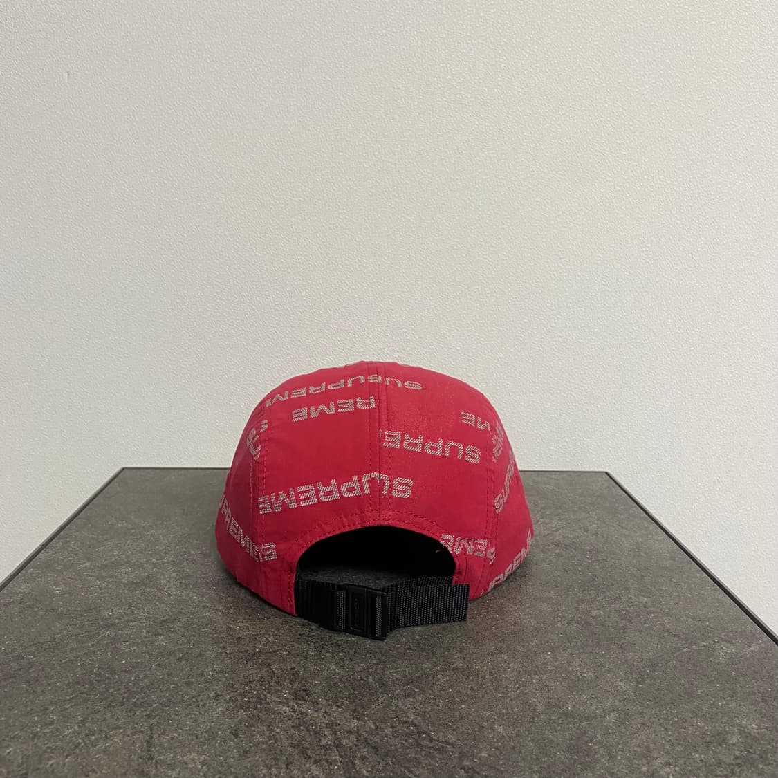 (OS) 슈프림 박스로고 캠프캡 모자 자카드 레드 상품이미지4