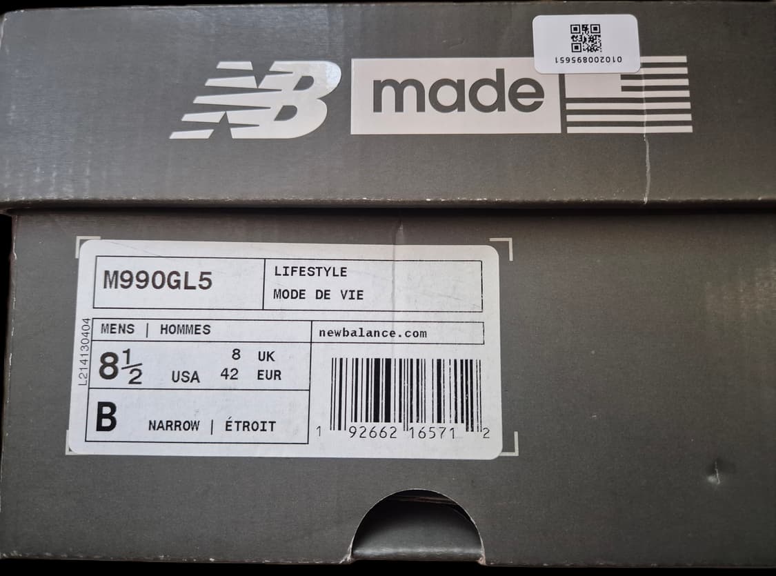 (새상품) 뉴발란스 M990GL5 265 상품이미지5