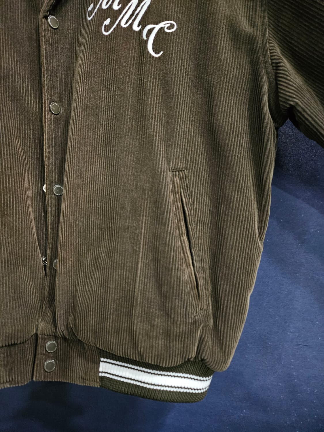 세인트페인 브라운 남성 세미오버핏 100 코듀로이 자켓  상품이미지6